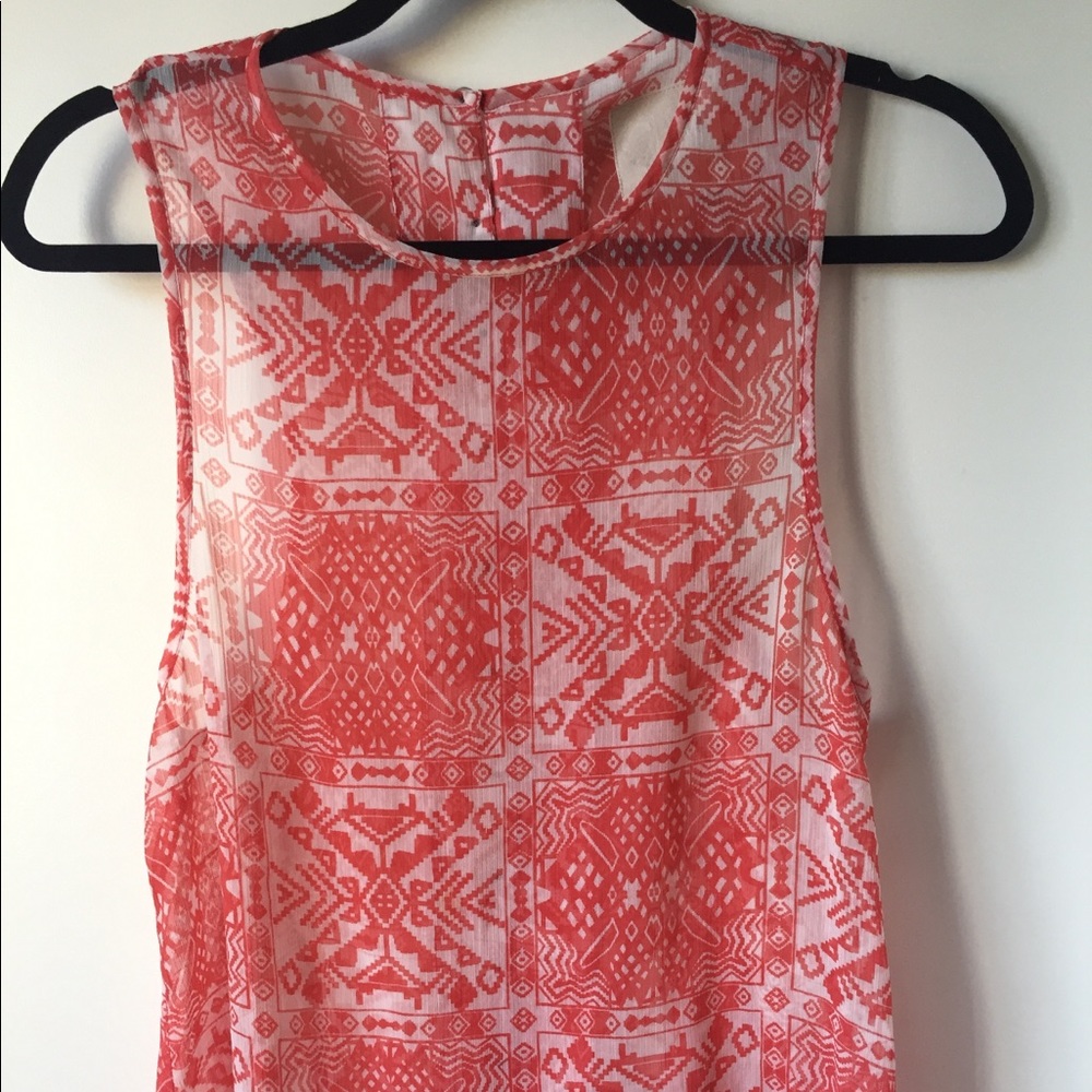 Coral Sheer Tank